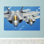 F-22A RAPTOR 32x48 Canvas Afdruk (Insitu (Houten vloer))
