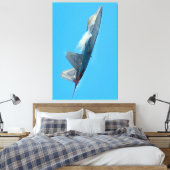 F-22A RAPTOR 40x60 Canvas Afdruk (Insitu (Slaapkamer))