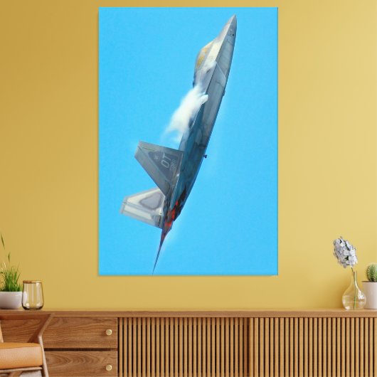 F-22A RAPTOR 40x60 Canvas Afdruk (Insitu (Woonkamer))