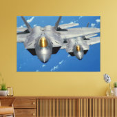 F-22A RAPTOR 40x60 Canvas Afdruk (Insitu (Woonkamer))