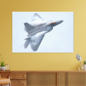 F-22A RAPTOR 40x60 Canvas Afdruk (Insitu (Woonkamer))