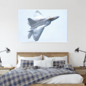 F-22A RAPTOR 40x60 Canvas Afdruk (Insitu (Slaapkamer))