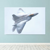 F-22A RAPTOR 40x60 Canvas Afdruk (Insitu (Houten vloer))