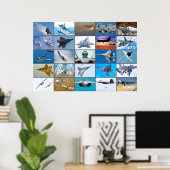 F-22A RAPTOR "MONTAGE" POSTER (Thuiskantoor)