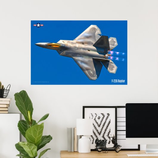F-22A RAPTOR POSTER (Thuiskantoor)