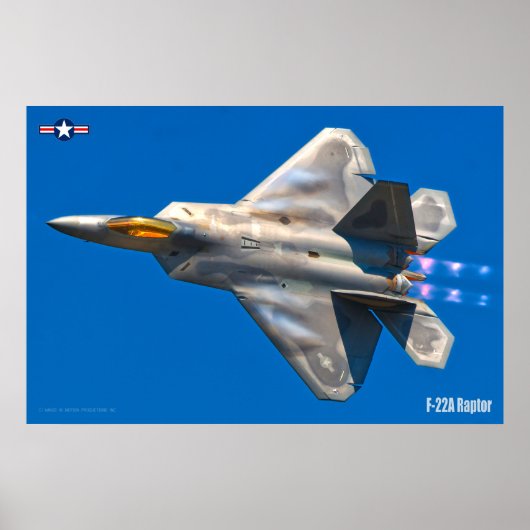 F-22A RAPTOR POSTER (Voorkant)