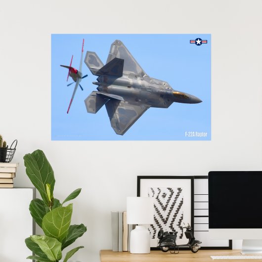 F-22A RAPTOR POSTER (Thuiskantoor)