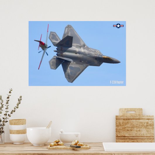 F-22A RAPTOR POSTER (Keuken)