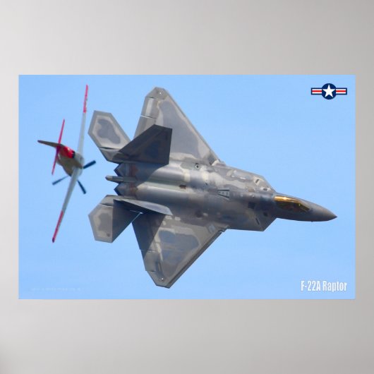 F-22A RAPTOR POSTER (Voorkant)