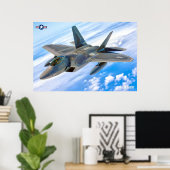 F-22A RAPTOR POSTER (Thuiskantoor)