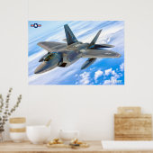 F-22A RAPTOR POSTER (Keuken)