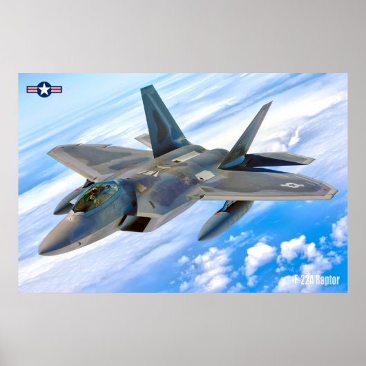 F-22A RAPTOR POSTER (Voorkant)