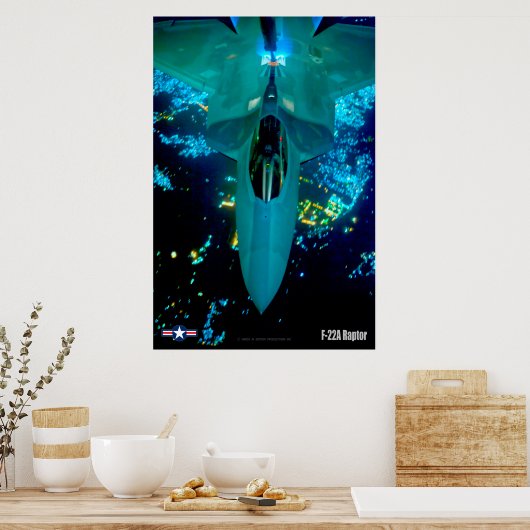 F-22A RAPTOR POSTER (Keuken)