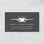 F-35 bliksem 2 Piloot Professional Visitekaartje (Voorkant)