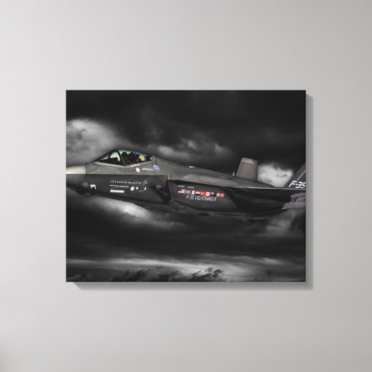 F-35 bliksem II Canvas Afdruk (Voorkant)