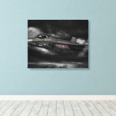 F-35 bliksem II Canvas Afdruk (Insitu (Houten vloer))
