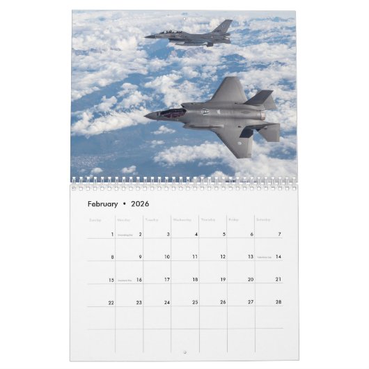 F-35 bliksem II Kalender (Feb 2026)