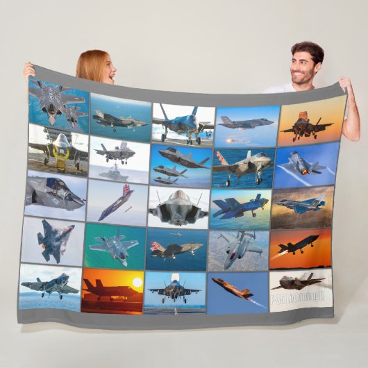 F-35 BLIKSEM II "MONTAGE" FLEECE DEKEN (In situ)