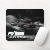 F-35 bliksem II Muismat (Met muis)