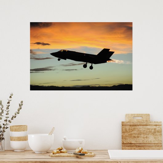 F-35 bliksem II Poster (Keuken)