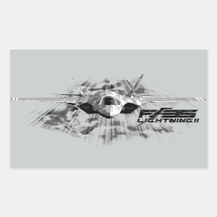 F-35 Bliksem II Rechthoekschakelaars Rechthoekige Sticker