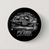 F-35 bliksem II Ronde Button 5,7 Cm (Voorkant)