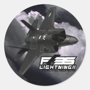 F-35 bliksem II Ronde Sticker
