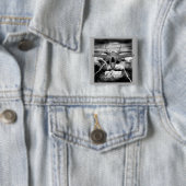 F-35 bliksem II Vierkante Button 5,1 Cm (In situ)