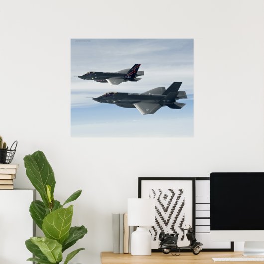 F-35 Bliksem Poster (Thuiskantoor)