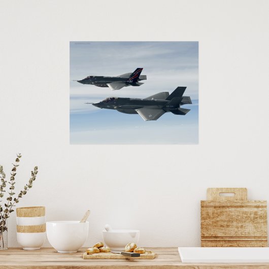 F-35 Bliksem Poster (Keuken)