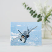 F-35 Bot met Amerikaanse vlag Briefkaart (Staand voorkant)