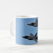 F-35 en F-22 Fighter Jet Koffiemok (Voorkant links)