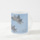 F-35 en F-22 Fighter Jet Matglas Koffiemok (Voorkant rechts)