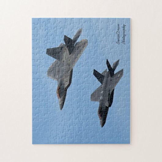F-35 en F-22 Vuurjet  Legpuzzel (Verticaal)