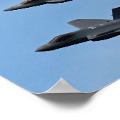 F-35 en F-22 Vuurjet Poster (Hoek)