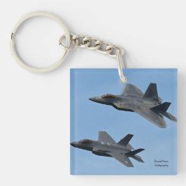 F-35 en F-22 Vuurjet Sleutelhanger
