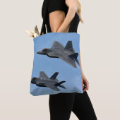 F-35 en F-22 Vuurjet Tote Bag (Dichtbij)