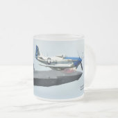 F-35 Fighter Jet met P-51 Mustang Matglas Koffiemok (Voorkant rechts)