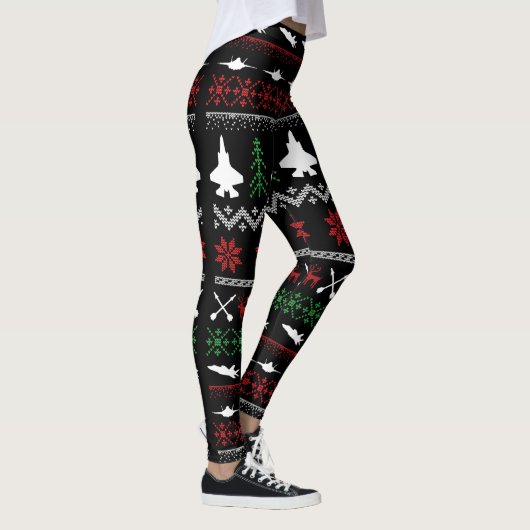 F-35 Kerstmis-leggings Leggings (Rechts)