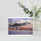 F-35 LICHTING FIGHTER VLIEGTUIG BRIEFKAART (Staand voorkant)