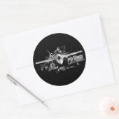 F-35 Lightning II Classic Ronde Sticker (Envelop)