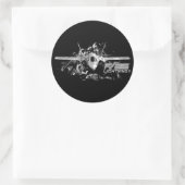 F-35 Lightning II Classic Ronde Sticker (Tas)