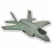F-35 Lightning II, Fighter Jet Vliegtuig Sticker (Voorkant)