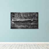 F-35 Lightning II omwikkeld canvas (Insitu (Houten vloer))
