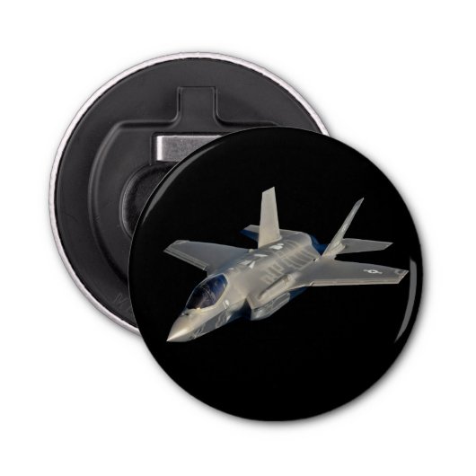 F-35 Lightning II Panther Jet Fighter Button Flesopener (Voorkant)