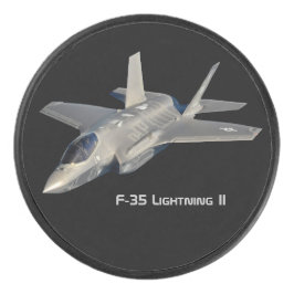 F-35 Lightning II Panther Jet Fighter Hockey Puck