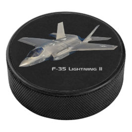 F-35 Lightning II Panther Jet Fighter Hockey Puck