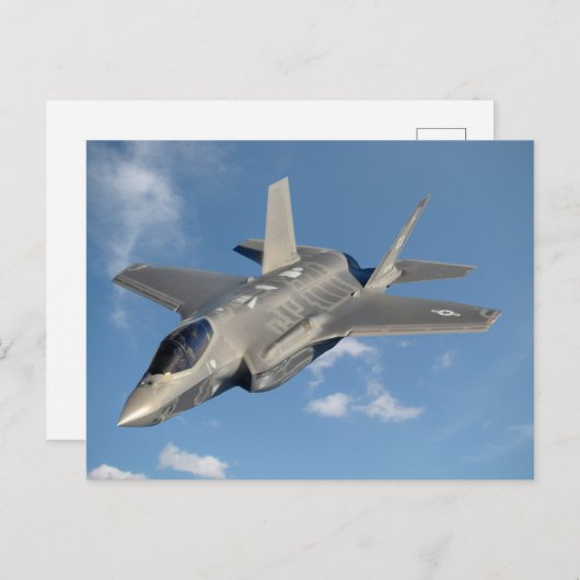 F-35 Lightning II Panther Jet Fighter in Sky Briefkaart (Voorkant / Achterkant)