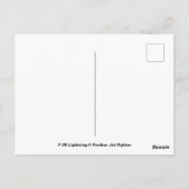 F-35 Lightning II Panther Jet Fighter in Sky Briefkaart (Achterkant)