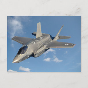 F-35 Lightning II Panther Jet Fighter in Sky Briefkaart